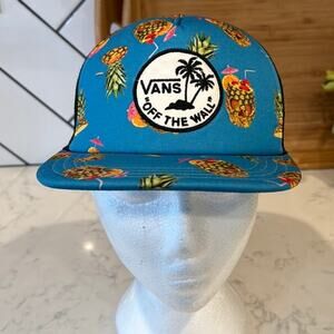 Vans Off the wall Men’s Classic patch pineapple print Skulls Blue snap back Hat